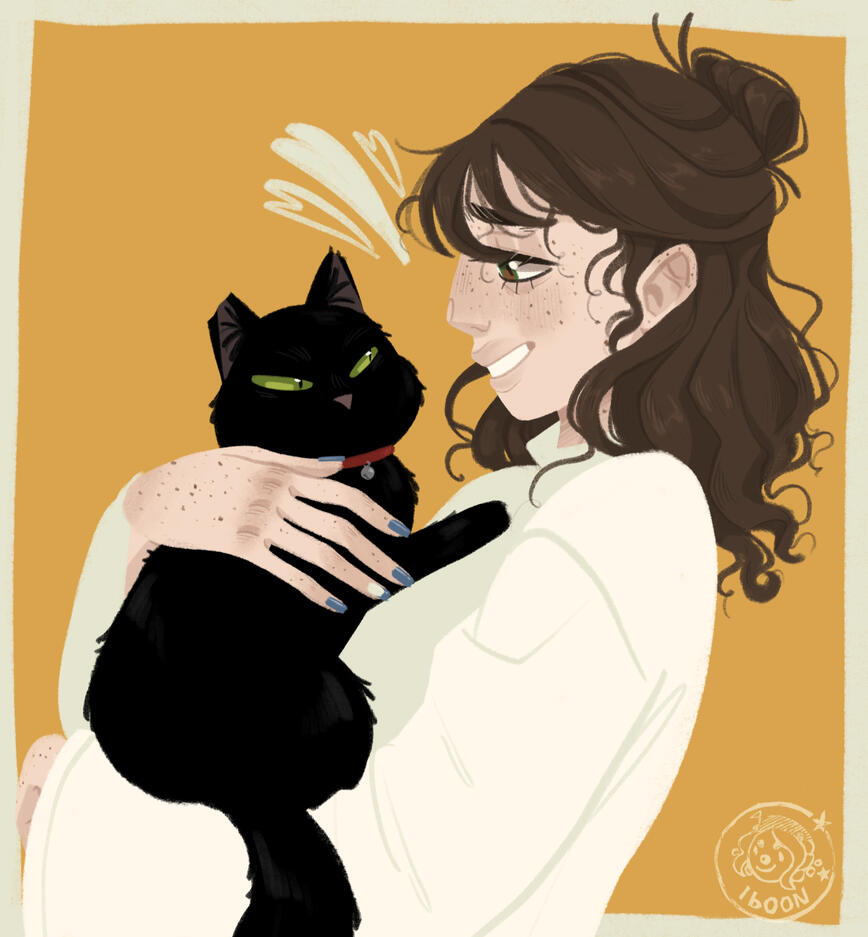 bust + color block background